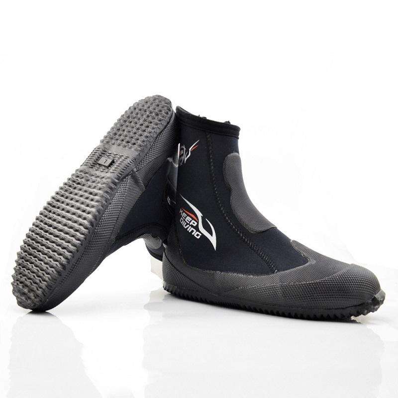 KEEP DIVING DB-151 5mm Thick Neoprene High-Top Diving Boots Wading Fish Antiskid Vulcanized Sole ...