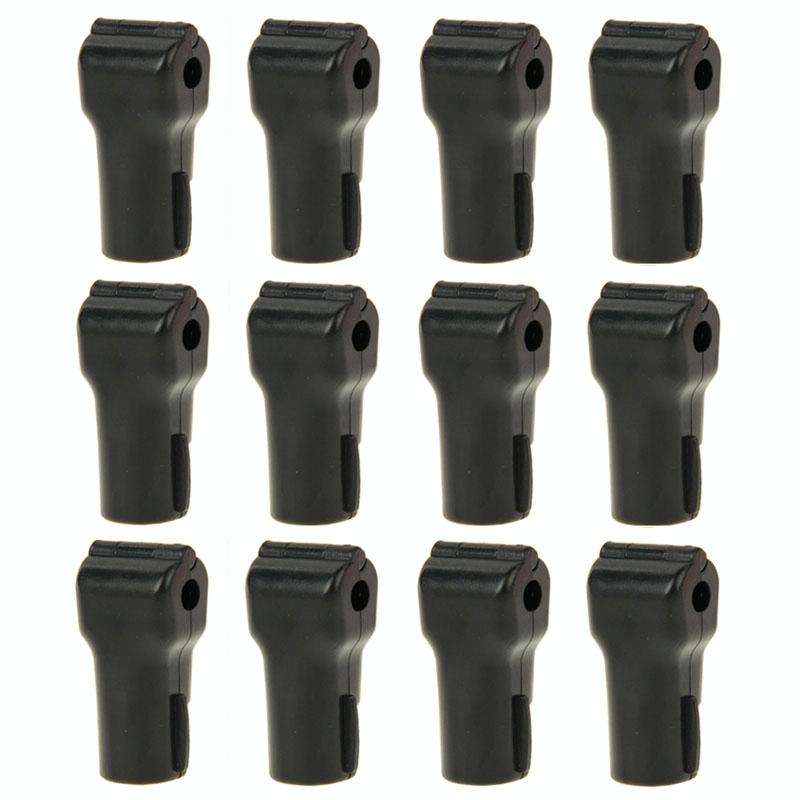 12 PCS 6.0mm Black ABS Display Hook / Security Lock Hook