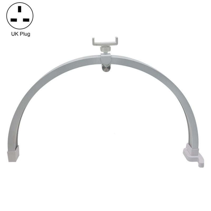 M12X Foldable LED Half Moon Lamp Touch Control Nail Art Lamp, Length: 56cm(UK Plug)