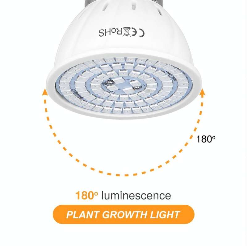 4 PCS LED Plant Growth Lamp Red Blue Spectrum Plant Fill Light, Power: E27 48 Beads