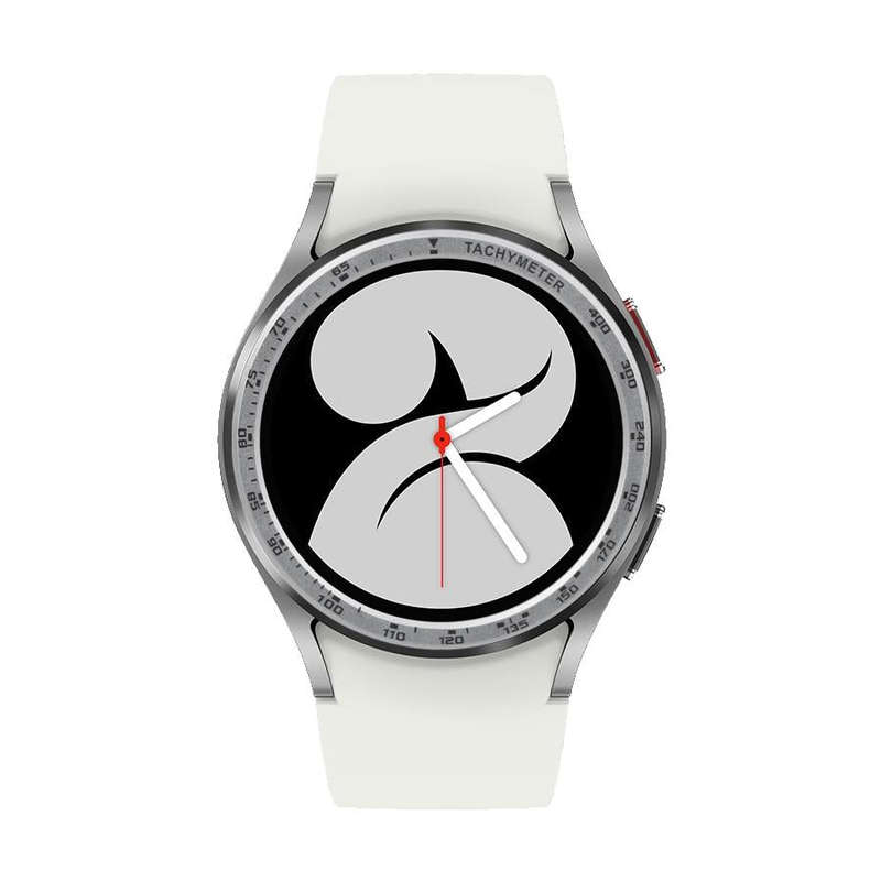 For Samsung Galaxy Watch4 40mm Smart Watch Steel Bezel Ring(Silver)