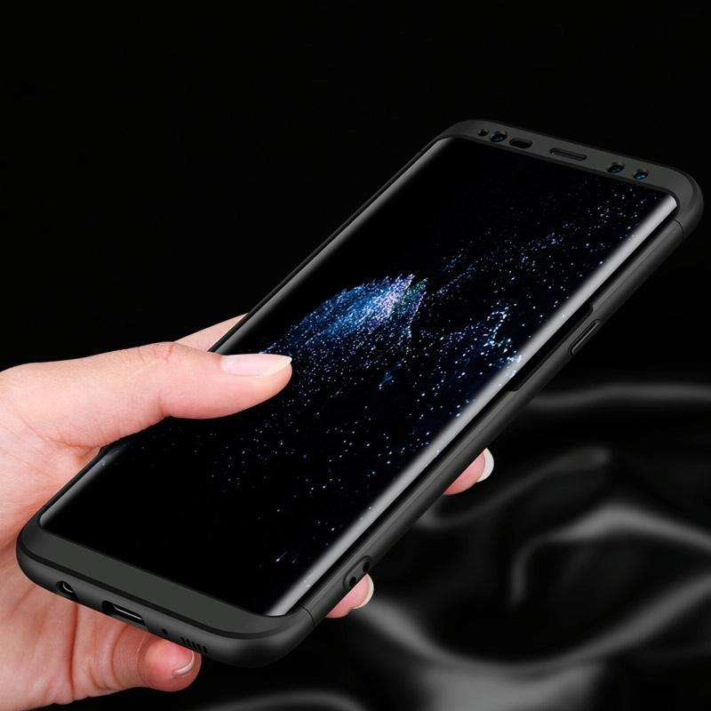 GKK for Galaxy S8 PC Three - paragraph Shield 360 Degrees Full Coverage Protective Case Back Cove...