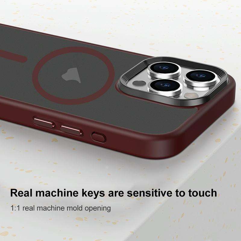 For iPhone 13 Brilliant Series MagSafe Micro-frosted Anti-fingerprint PC Phone Case(Black)