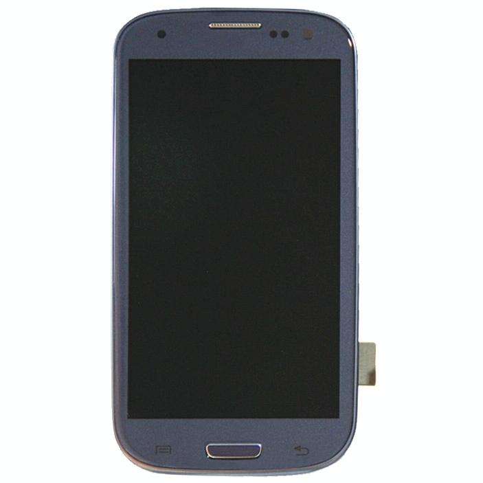 Original LCD Display + Touch Panel with Frame for Galaxy SIII LTE / i9305(Blue)