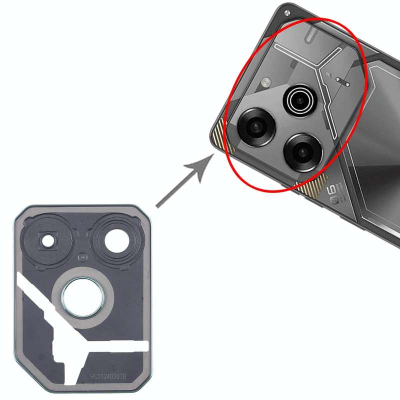 For Tecno Pova 6 Original Rear Camera Frame (Green)