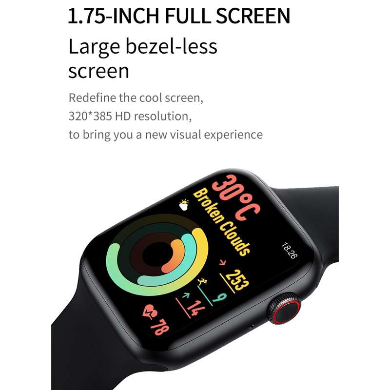 DW35 1.75 inch Full Screen IP67 Waterproof Smart Watch, Support Sleep Monitor / Heart Rate Monito...