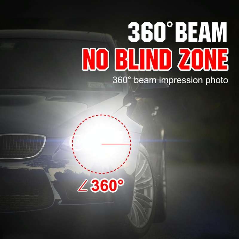 2 PCS S2 H13 / 9008 18W 6000K 1800LM IP65 2 COB LED Car Headlight Lamps, DC 9-30V(Cool White)