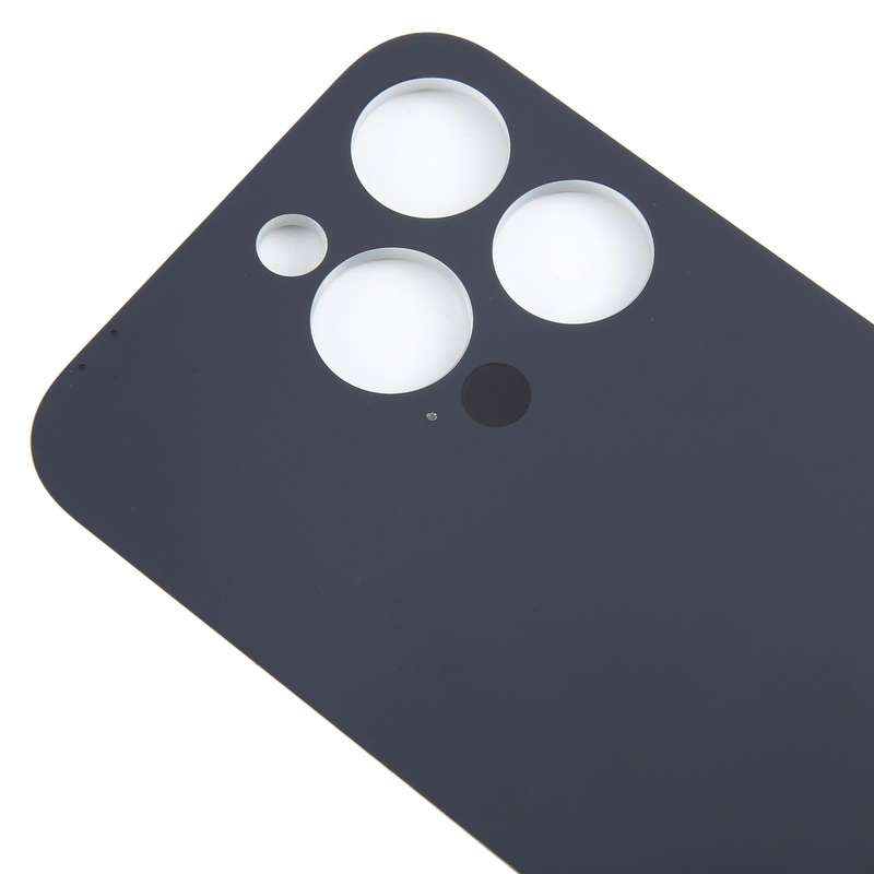 For iPhone 15 Pro Easy Replacement Big Camera Hole Glass Back Battery Cover(Titanium)