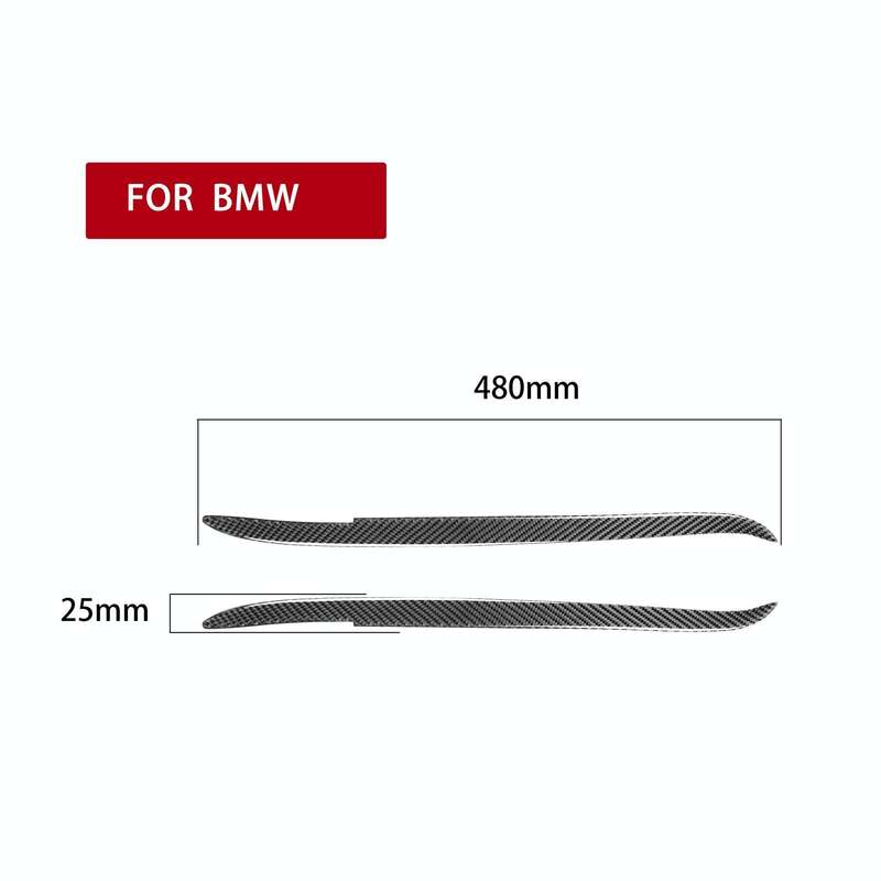 2 PCS / Set Carbon Fiber Car Lamp Eyebrow Decorative Sticker for BMW E39 1997-2003, Drop Glue Ver...