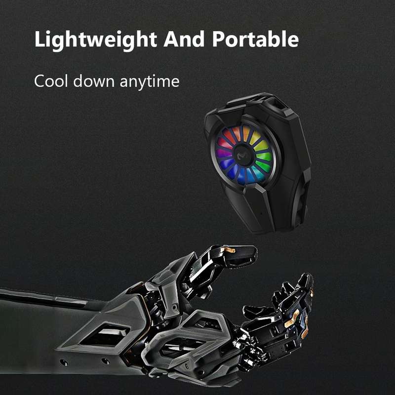 MEMO DL06 Semiconductor Cooling Mobile Phone Radiator with Colorful Lights