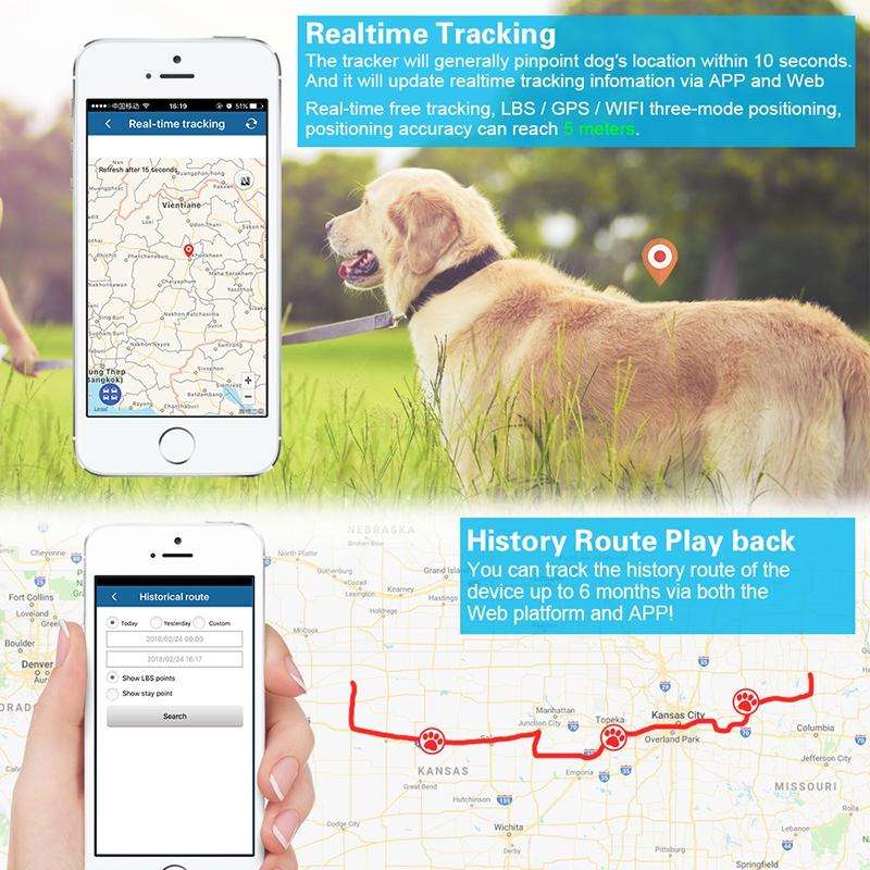 TKSTAR TK935 3000mAh GPS Pet Livestock Car Tracker IP65 Level Waterproof Locator(Black)