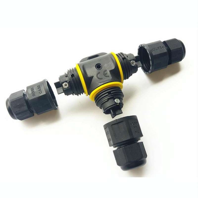 XYT21 IP68 Waterproof 3 Pin T-type Cable Connector