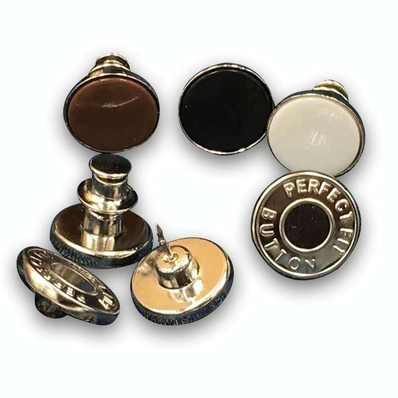 20 PCS 17mm Jeans Buttons Nail-Free Adjustable And Detachable Buttons, Colour: Style 19