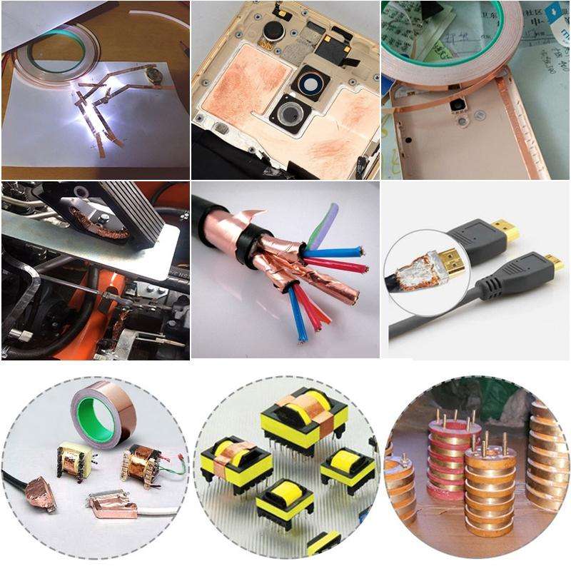 Pure Copper Double-sided Conductive Copper Foil Tape Signal Masking Tape, Size: 20m x 30mm