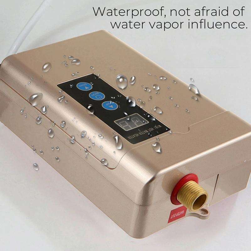 AU Plug 4000W Electric Water Heater With Remote Control Adjustable Temperate(Red)