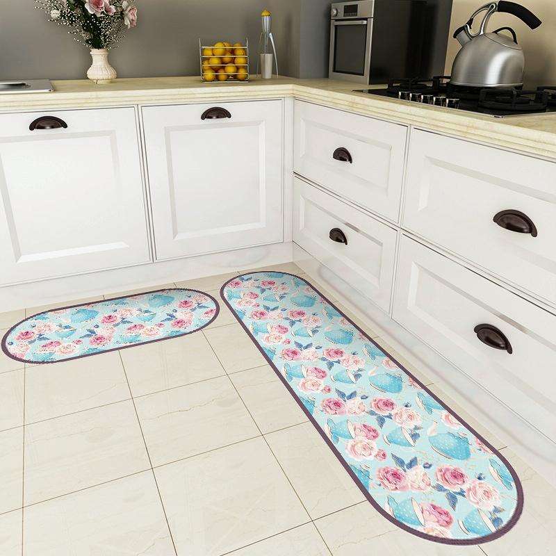PVC Kitchen Non-Slip Floor Stickers Thickened Stickers Household Waterproof Floor Mats, Specifica...