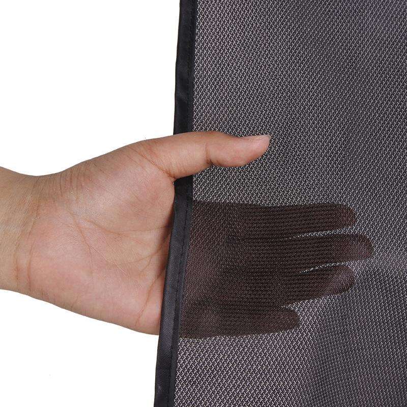 4 PCS Net Yarn Magnetic Suction Type Car Sunshade Curtain, Size: Thick Front Row Arc