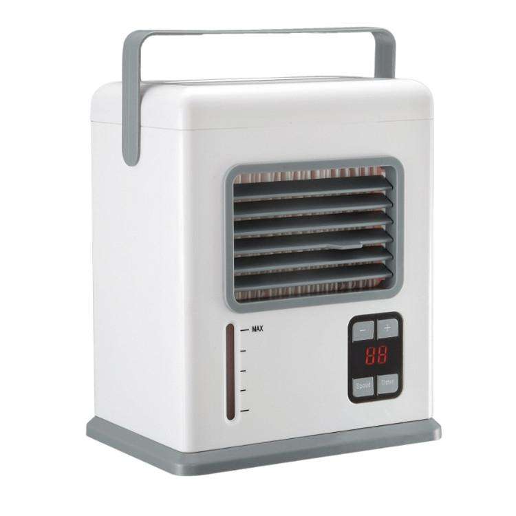 Desktop Air Cooler Battery Plug-in Dual-use Air Conditioning Intelligent Digital Display Mini Air...