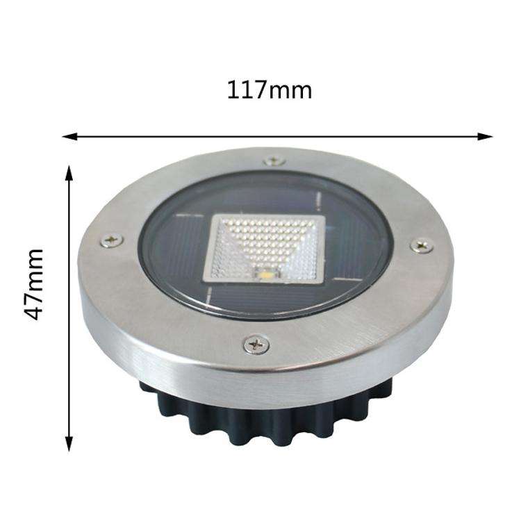 Outdoor Solar Buried Light Household Garden Grass Ground Waterproof Lamp(White Light)