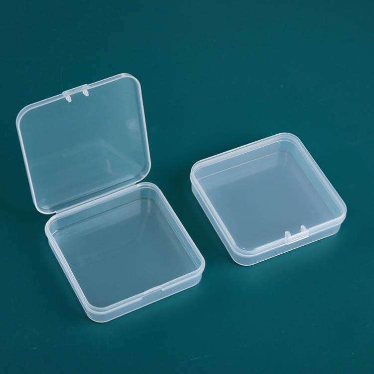 20 PCS Square Plastic Box With Cover Transparent Storage Box PP Parts Tool Box Electronic Compone...