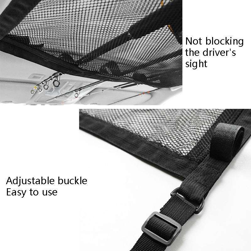 Adjustable Hanging Car Top Storage Bag Car Fishing Rod Rack(Storage Bag)
