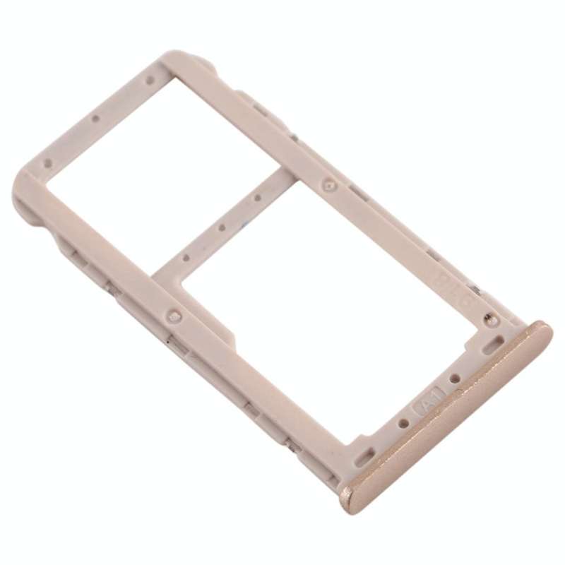 For Meizu M6T SIM Card Tray + SIM / Micro SD Card Tray (Gold)