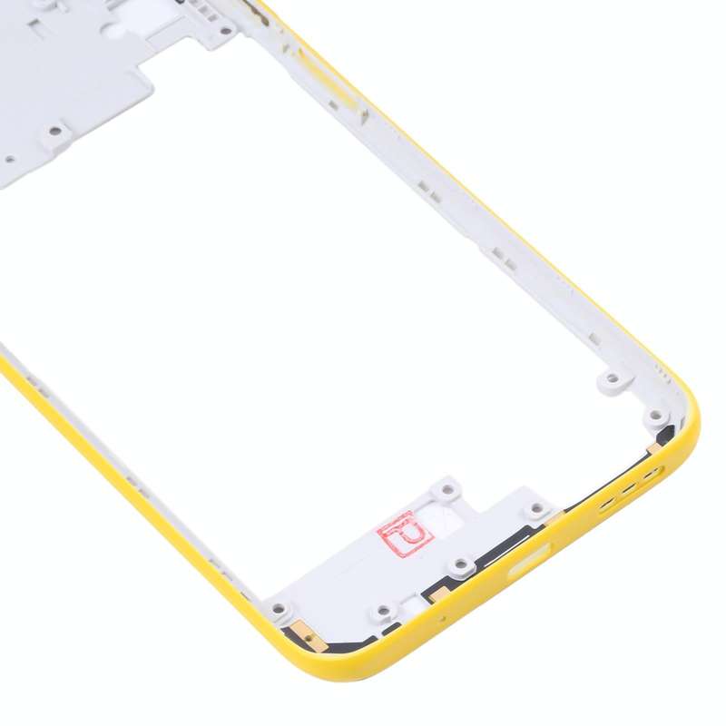 Original Middle Frame Bezel Plate for Xiaomi Poco M3 Pro 5G M2103K19PG M2103K19PI (Yellow)