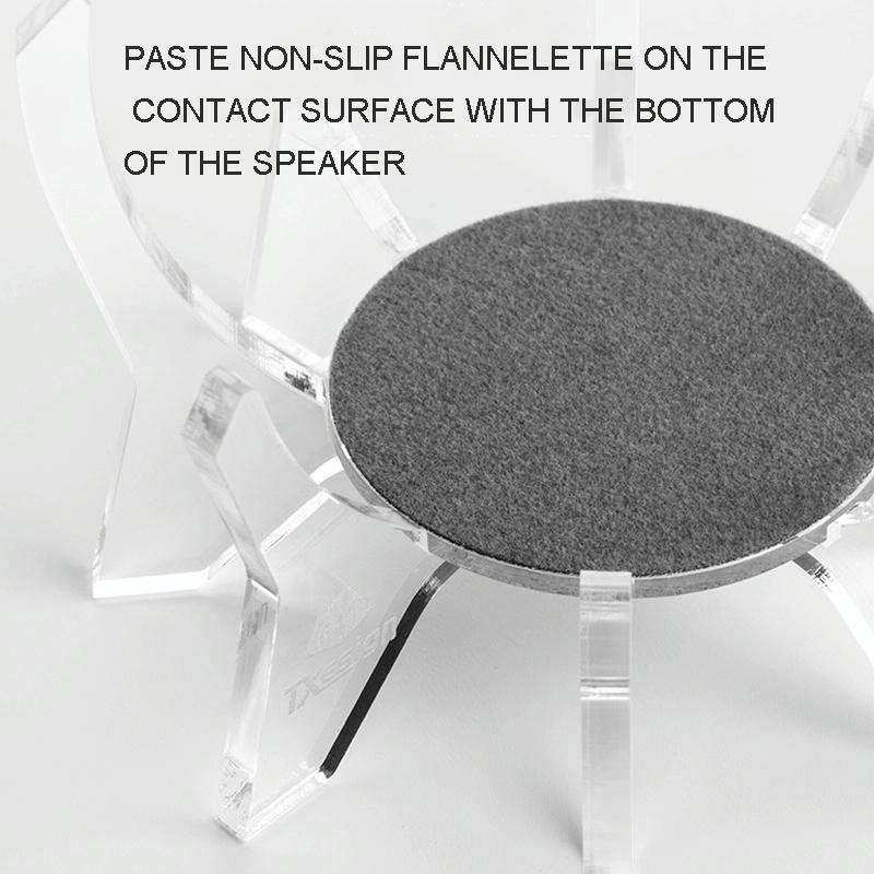 For Echo Dot 4th Generation Alexa Speaker Desktop Storage Base Bracket(Transparent)