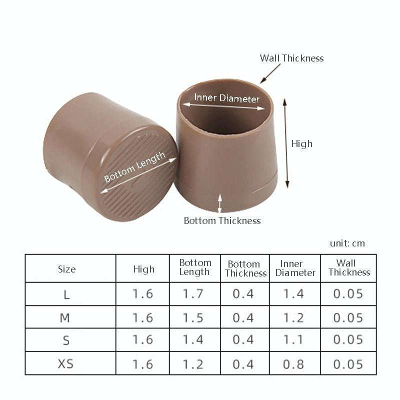 4 Pairs Noise Cancelling Heel Covers Anti-Slip High Heels Protective Caps, Size:XS(Transparent)