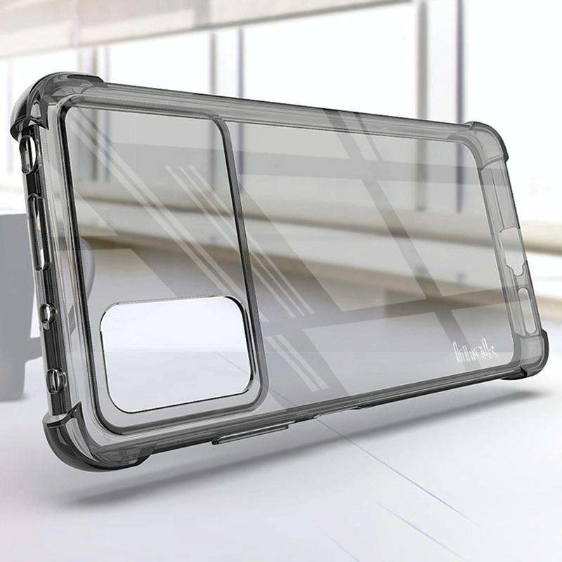 For Xiaomi Poco X4 Pro 5G Global imak TPU Phone Case with Screen Protector(Transparent Black)