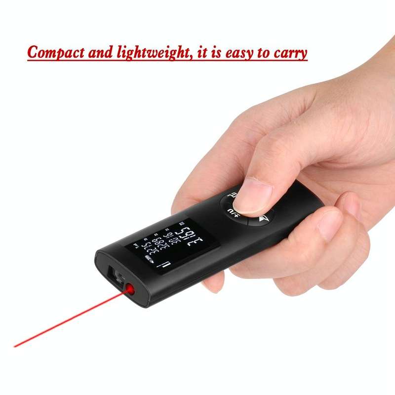 JQ-40 Mini Laser Distance Meter 40m Rechargeable Digital Handheld Laser Rangefinder Portable Lase...