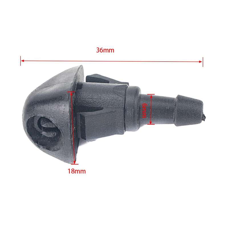 2 PCS Windshield Washer Wiper Jet Water Spray Nozzle 76810S10A02 for Honda