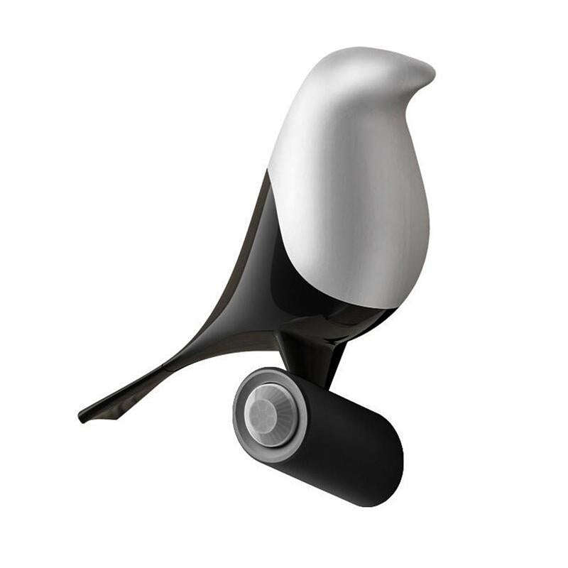 Lucky Bird LED Night Table Lamp Wood Base Intelligent Motion Sensor Living Room Bedroom Desk Ligh...