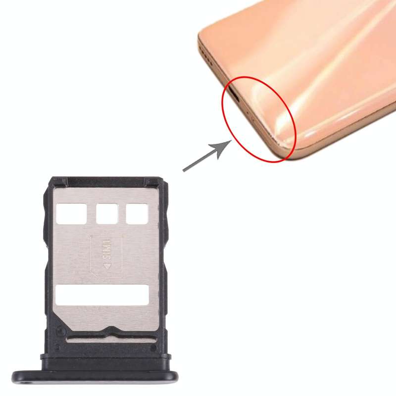 SIM Card Tray for Honor X20 SE(Black)