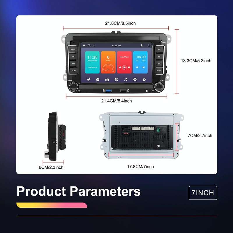 For Volkswagen/Skoda 1+32G Player Large Screen Carplay Android Navigation Reversing Camera Integr...