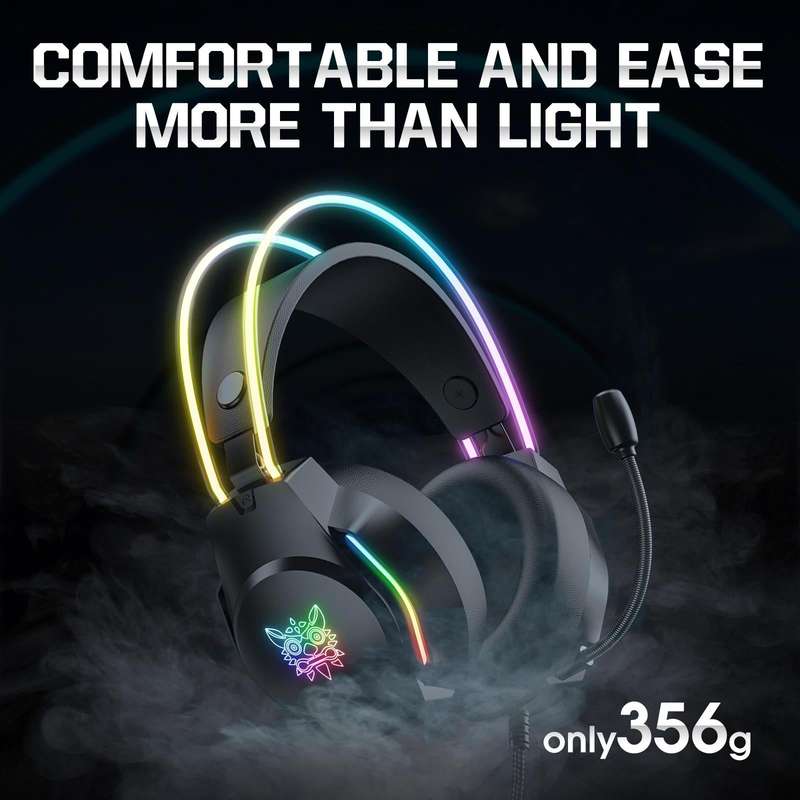 X26 USB+3.5mm RGB Wired Gaming Headset(Black)