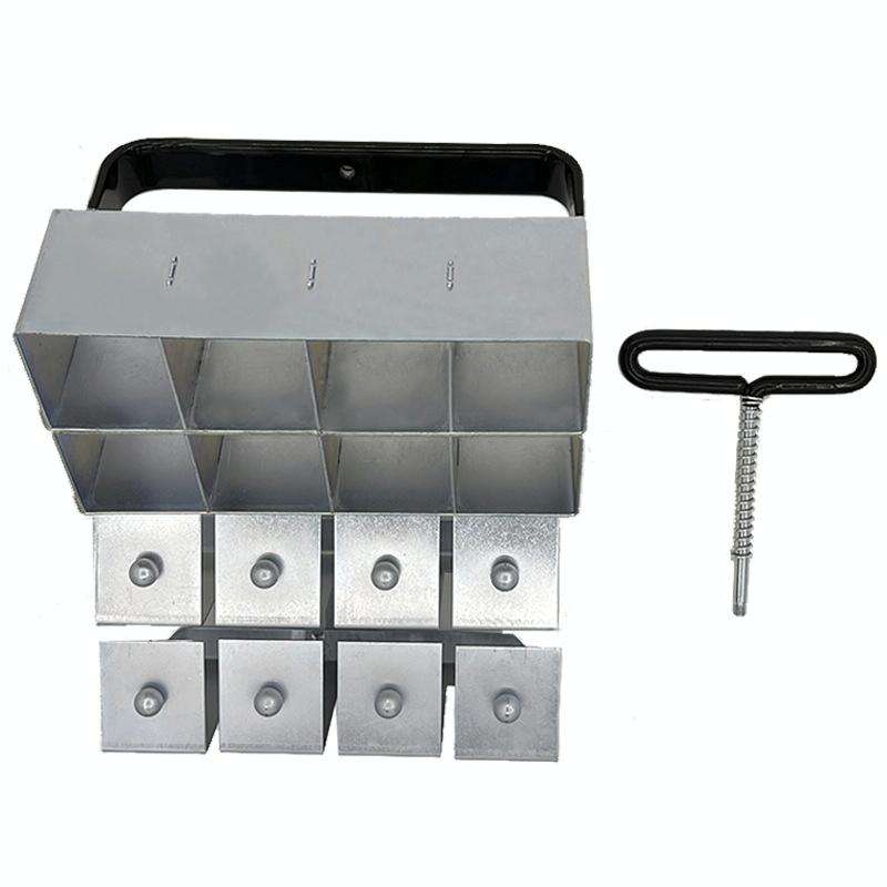 Handheld Seedling Soil Blocker Makes Eight 2 by 2 Inches Soil Blocks for Garden Prep