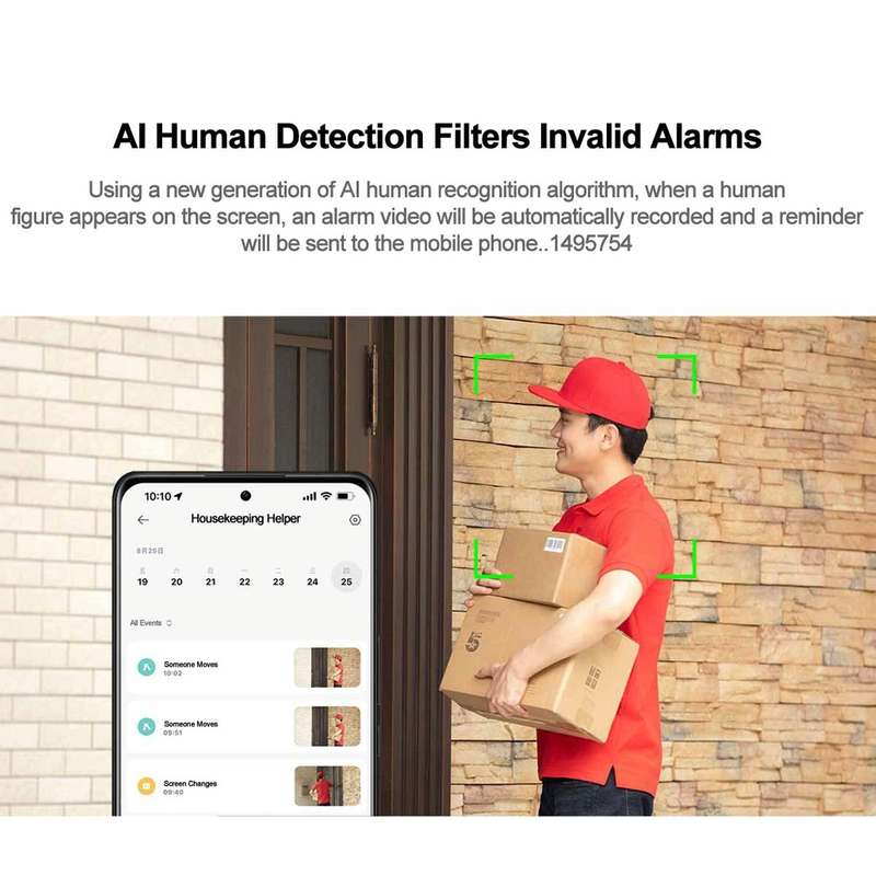 Original Xiaomi CW400 Outdoor Camera 2.5K Ultra HD Smart Full Color Night Vision IP66 Waterproof,...