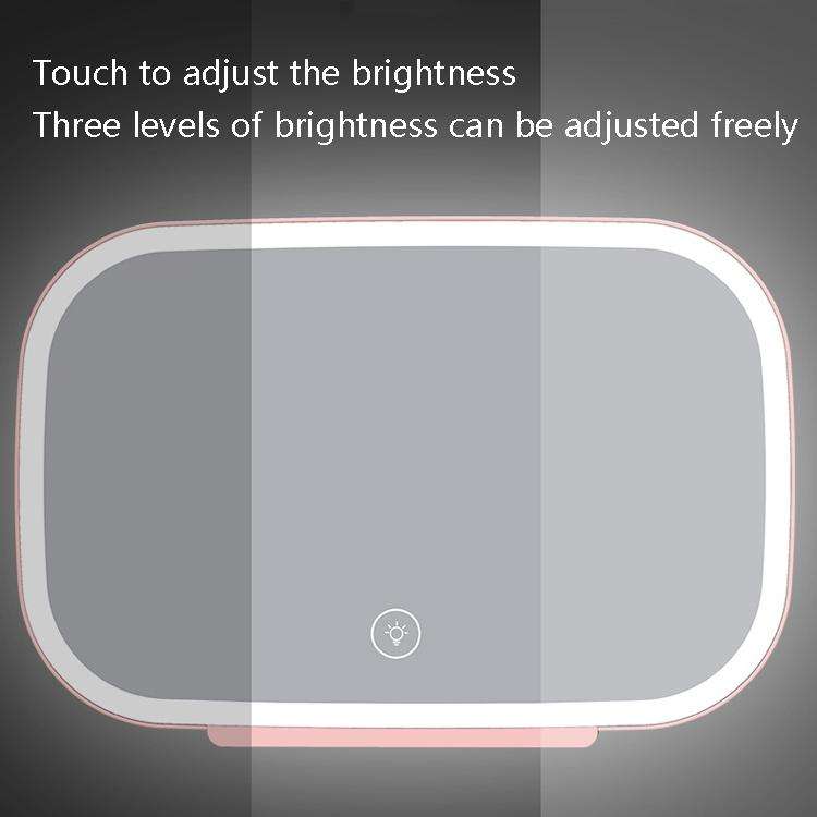 Car Sun Visor Makeup Mirror With LED Light(Pink)