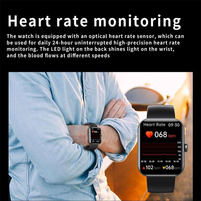 F57L 1.91 inch Color Screen Smart Watch,Support Heart Rate Monitoring / Blood Pressure Monitoring...