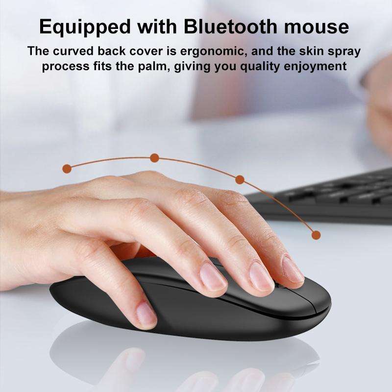 For Honor Magic V2 GKK Bluetooth Keyboard + Folding Holder + Capacitive Pen + Bluetooth Mouse(Grey)