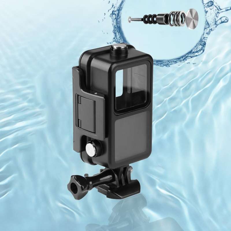 60m Waterproof Housing Diving Case for DJI Action 2 (Black)