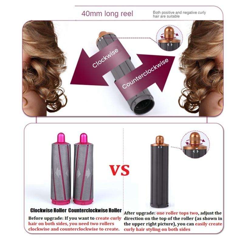 For Dyson Airwrap Hair Dryer HS01 / HS05 / HD08 18.6 x 4cm Upgraded Long Curling Barrels Nozzle W...