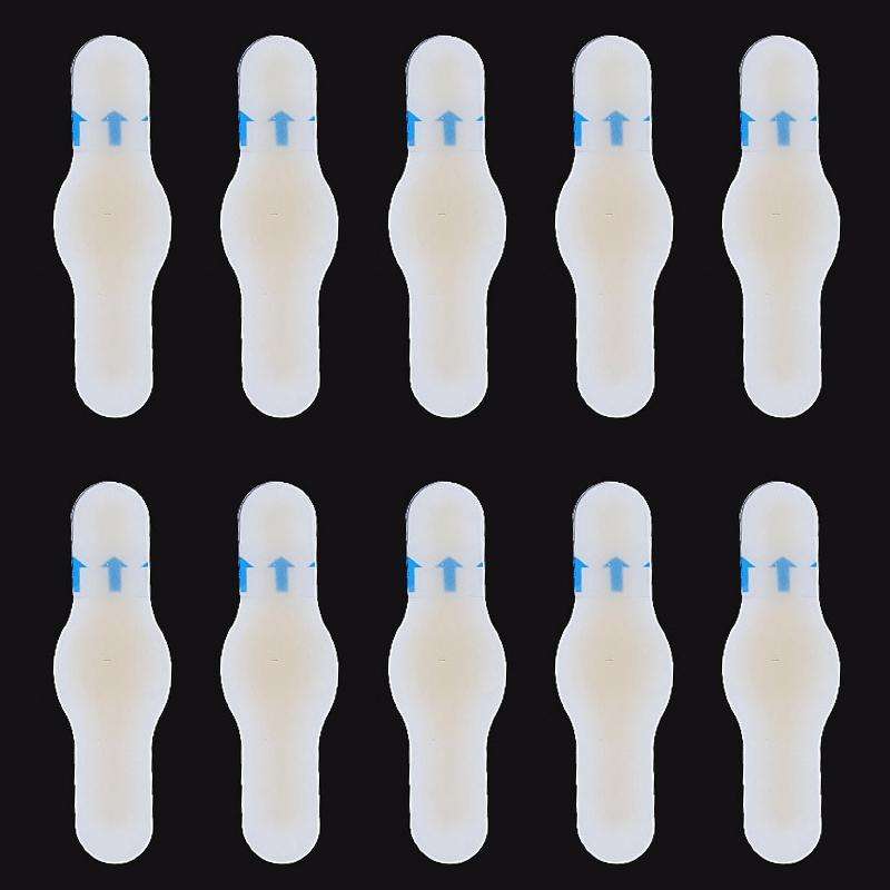 10 PCS Foot Care Skin Hydrogel Analgesic Plaster Blisters Slip Heel Protector Size: 17x60cm