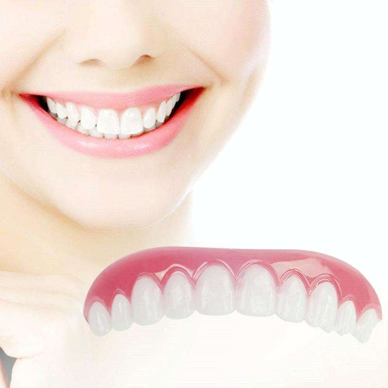 Silicone Whitening Simulation Braces Comfort Fit Flex Curved Teeth Dentures Beauty Tools, Length:...