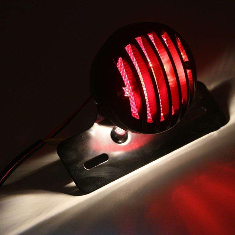 Motorcycle Accessories Retro Waning Tail Light Electric Car Brake Light Card Frame Light Modified...