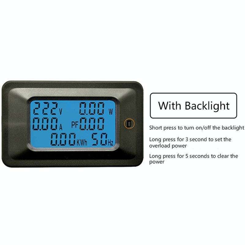 100A Household Multifunctional Watt-hour Meter AC Digital Voltage and Current Meter Power Monitor