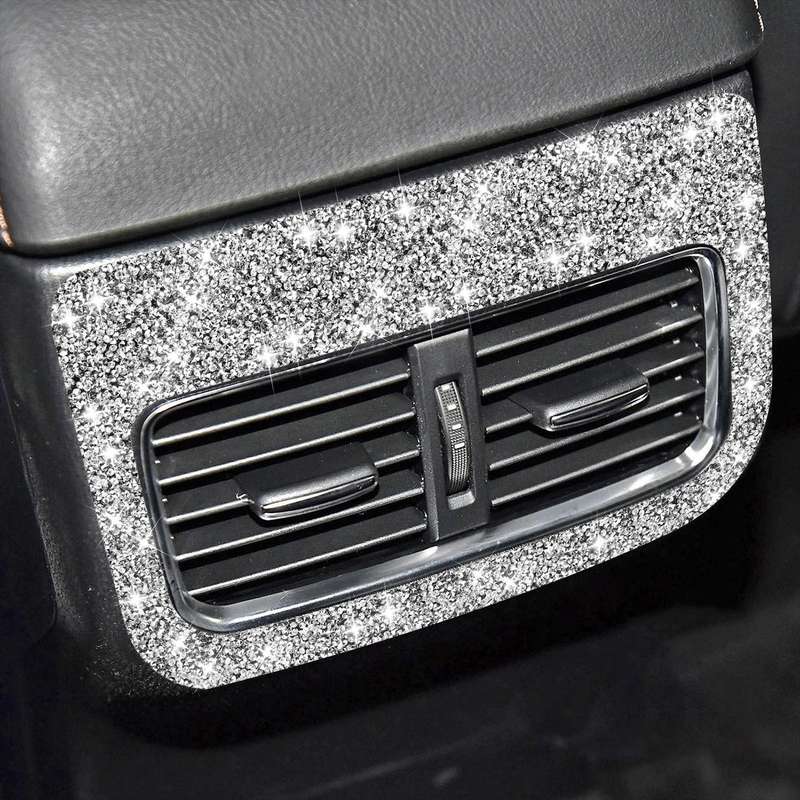 For Mazda CX-5 2017-2018 Car Rear Exhaust Vent Diamond Decorative Sticker,Left and Right Drive Un...