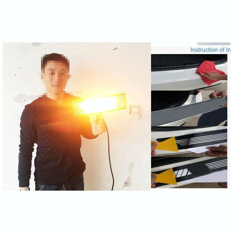 1000W Handheld Heat Light Infrared Dryer Spray Paint Heating Curing Lamp Baking Booth Heater, Cab...