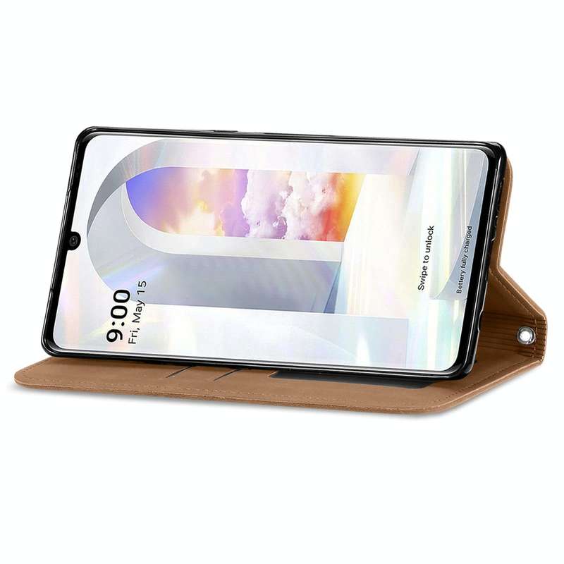 For LG Velvet 2 Pro Retro Skin Feel Business Magnetic Horizontal Flip Leather Case with Holder & ...